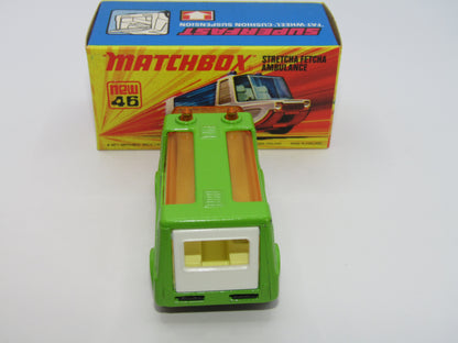 Matchbox Superfast 46B Stretcha Fetcha Lime Green BLACK Base