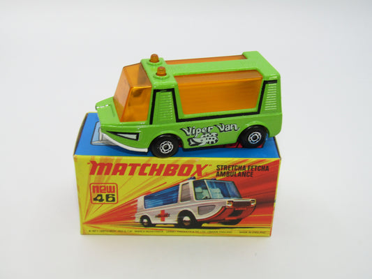 Matchbox Superfast 46B Stretcha Fetcha Lime Green DARK AMBER Windows