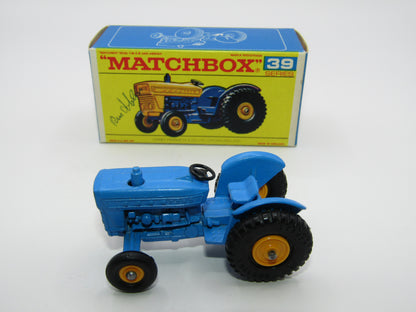 Matchbox Regular Wheels 39C Ford Tractorsigned by Ron Jobson Matchbox Artist