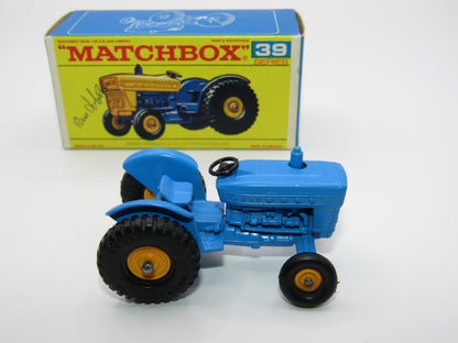 Matchbox Regular Wheels 39C Ford Tractorsigned by Ron Jobson Matchbox Artist