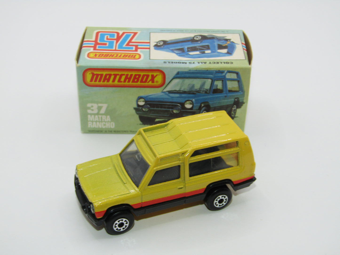 Matchbox Superfast 37E Matra Rancho LIGHT YELLOW, Wide 5 Arch Wheels