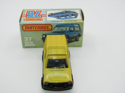 Matchbox Superfast 37E Matra Rancho LIGHT YELLOW, Wide 5 Arch Wheels