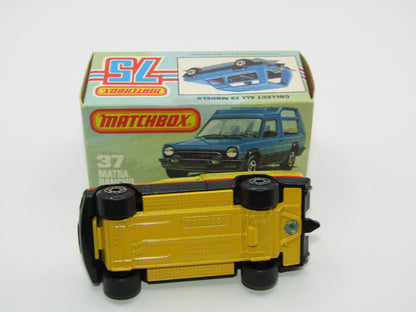 Matchbox Superfast 37E Matra Rancho LIGHT YELLOW, Wide 5 Arch Wheels
