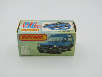Matchbox Superfast 37E Matra Rancho LIGHT YELLOW, Wide 5 Arch Wheels