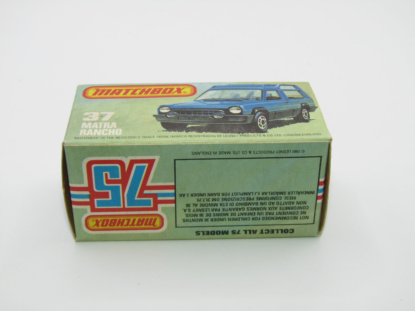 Matchbox Superfast 37E Matra Rancho LIGHT YELLOW, Wide 5 Arch Wheels