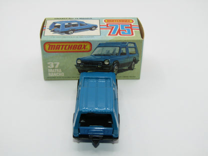 Matchbox Superfast 37E Matra Rancho TURQUOISE BLUE Narrow Wheels