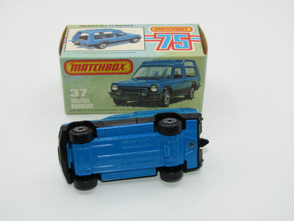 Matchbox Superfast 37E Matra Rancho TURQUOISE BLUE Narrow Wheels