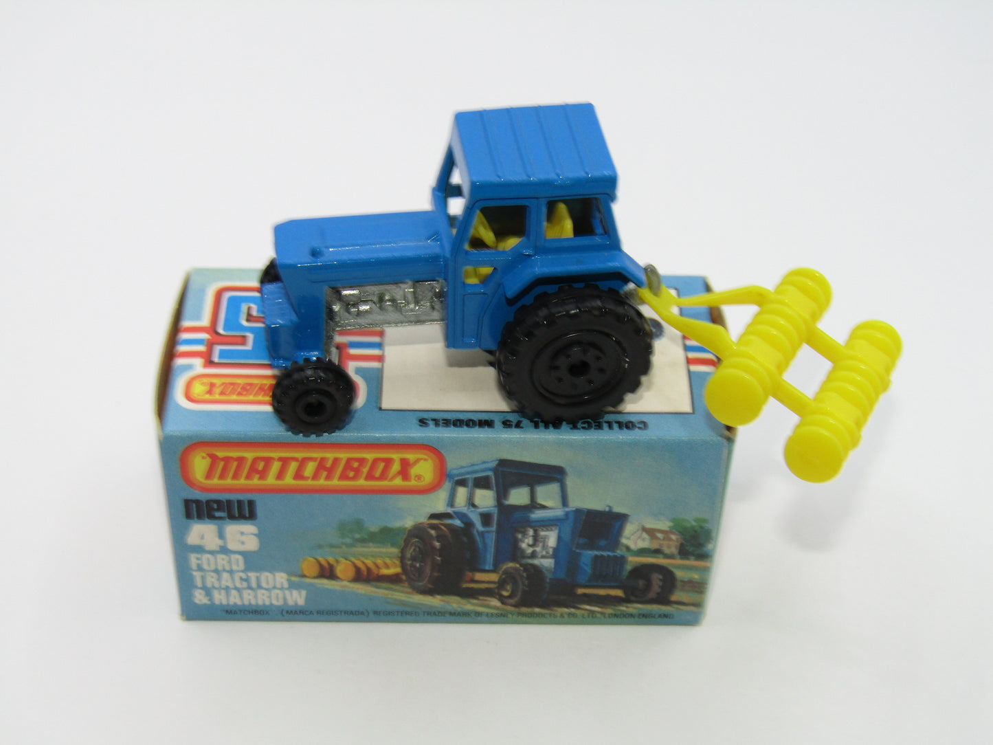 Matchbox Superfast 46C Ford Tractor DARK YELLOW Interior