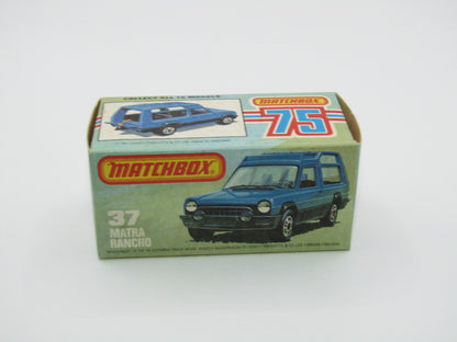 Matchbox Superfast 37E Matra Rancho TURQUOISE BLUE Narrow Wheels