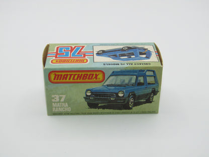 Matchbox Superfast 37E Matra Rancho TURQUOISE BLUE Narrow Wheels