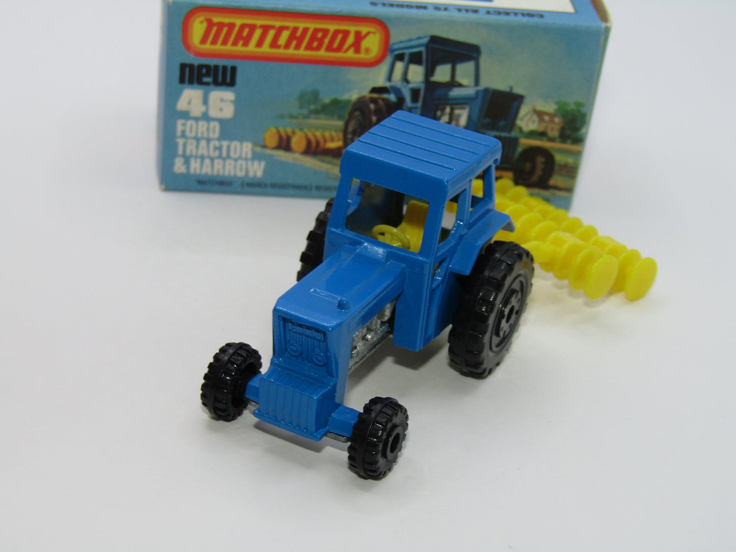 Matchbox Superfast 46C Ford Tractor DARK YELLOW Interior