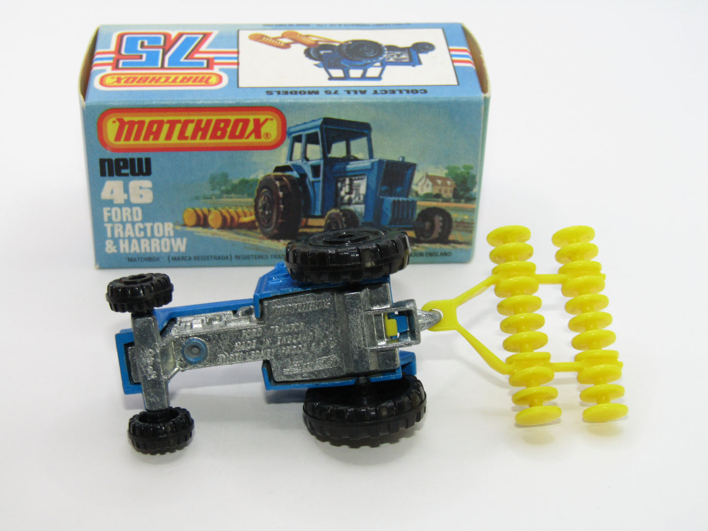 Matchbox Superfast 46C Ford Tractor DARK YELLOW Interior
