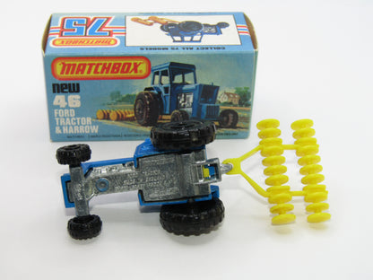 Matchbox Superfast 46C Ford Tractor DARK YELLOW Interior