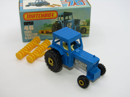 Matchbox Superfast 46C Ford Tractor WITHOUT FORD CAST CREAM Interior