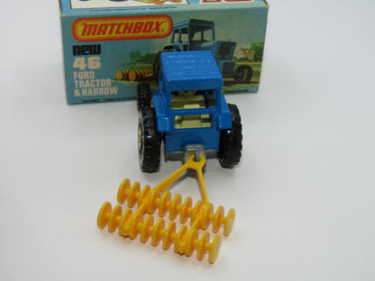 Matchbox Superfast 46C Ford Tractor WITHOUT FORD CAST CREAM Interior