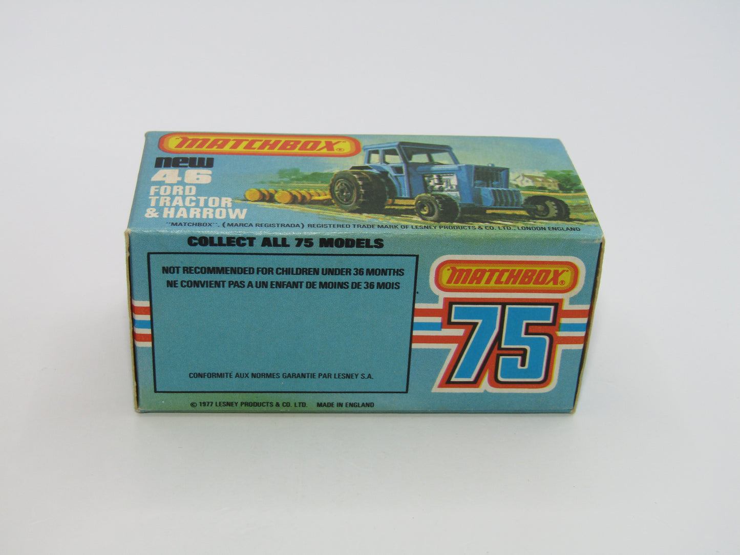 Matchbox Superfast 46C Ford Tractor WITHOUT FORD CAST CREAM Interior