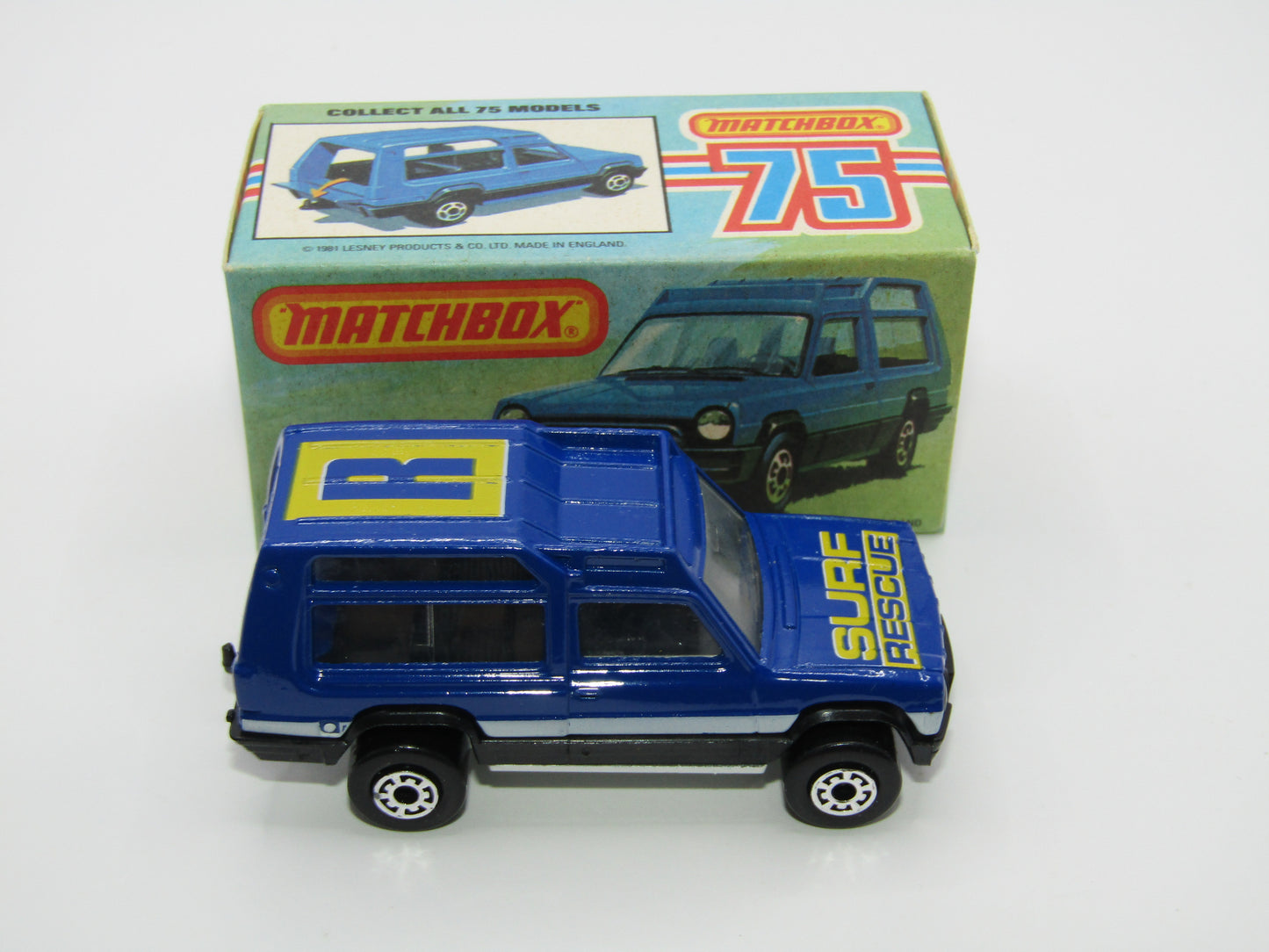 Matchbox Superfast 37E Matra Rancho Blue SURF RESCUE, Wide Wheels