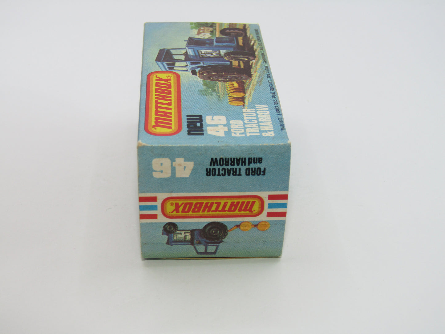 Matchbox Superfast 46C Ford Tractor Black Hubs Light Yellow Interior