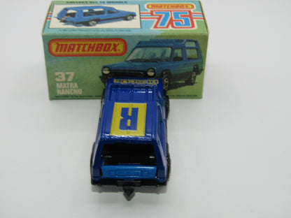 Matchbox Superfast 37E Matra Rancho Blue SURF RESCUE, Wide Wheels