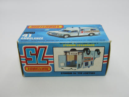 Matchbox Superfast No 41C Ambulance  - CROSS Ambulance TAN Interior