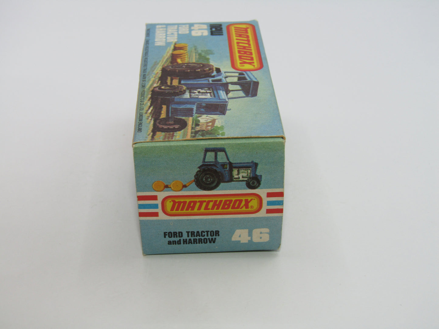 Matchbox Superfast 46C Ford Tractor Black Hubs Light Yellow Interior