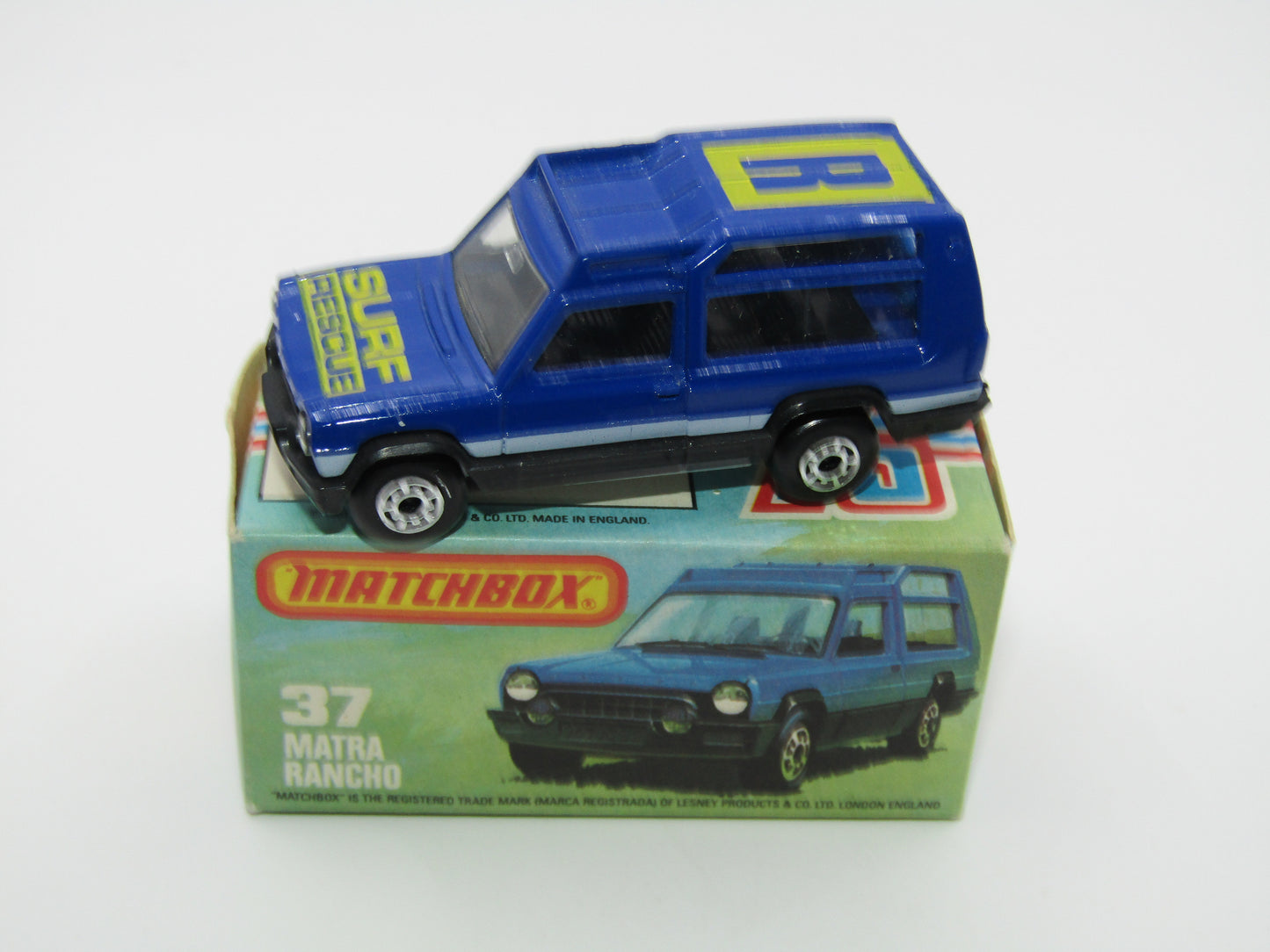 Matchbox Superfast 37E Matra Rancho Blue SURF RESCUE, Narrow Wheels