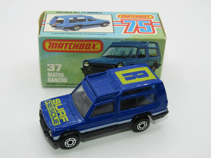 Matchbox Superfast 37E Matra Rancho Blue SURF RESCUE, Narrow Wheels