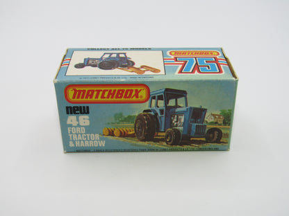 Matchbox Superfast 46C Ford Tractor Black Mixed Hubs Light Yellow Interior