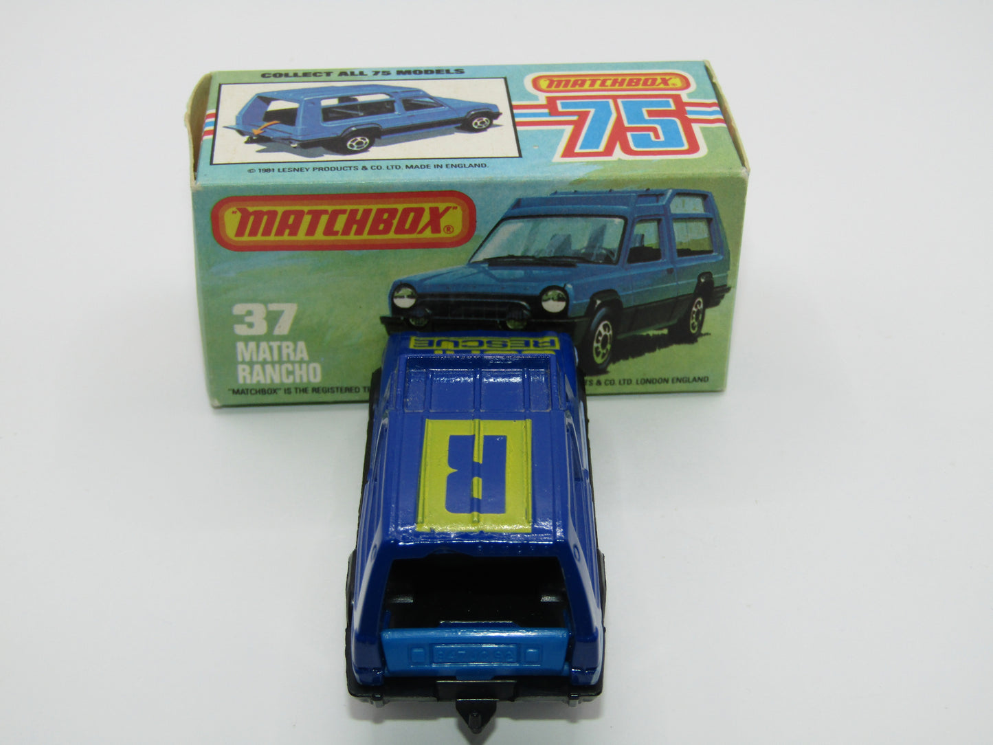 Matchbox Superfast 37E Matra Rancho Blue SURF RESCUE, Narrow Wheels