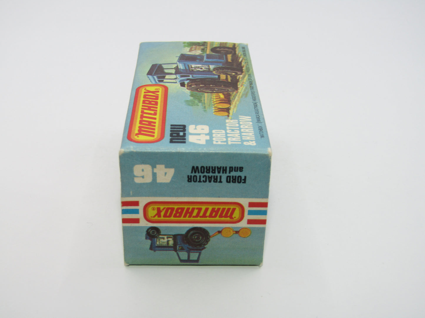 Matchbox Superfast 46C Ford Tractor Black Mixed Hubs Light Yellow Interior