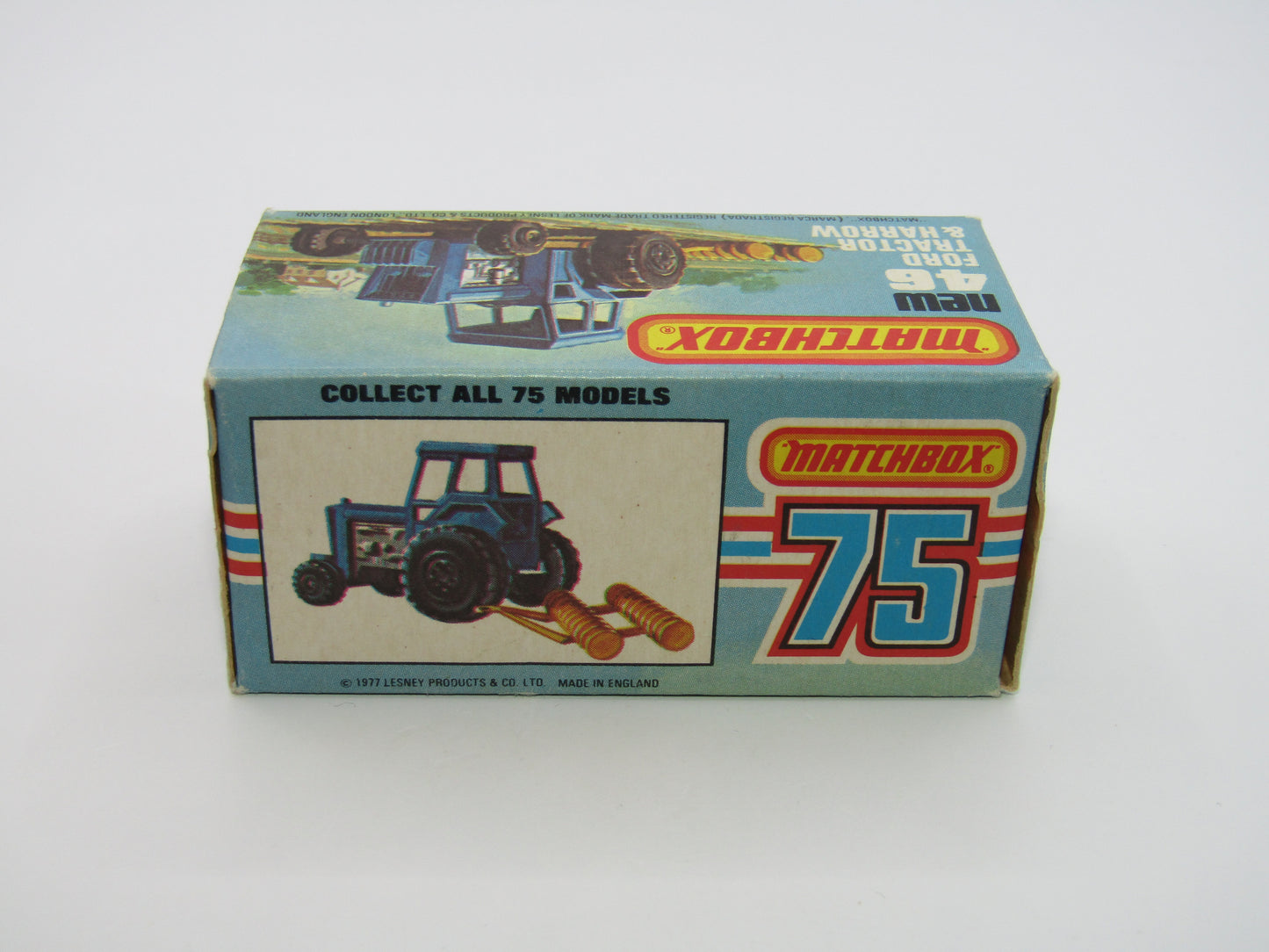 Matchbox Superfast 46C Ford Tractor Black Mixed Hubs Light Yellow Interior