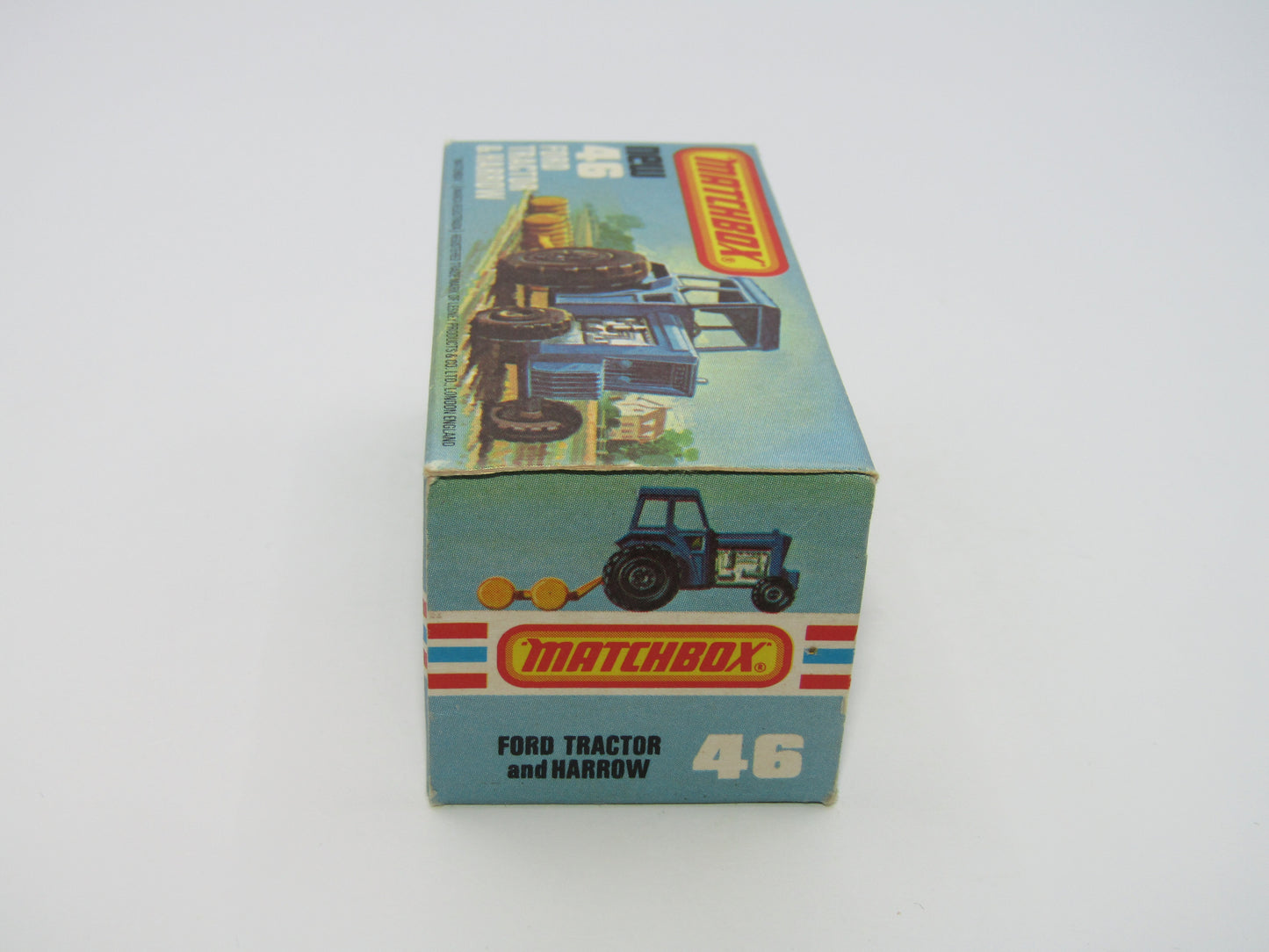 Matchbox Superfast 46C Ford Tractor Black Mixed Hubs Light Yellow Interior