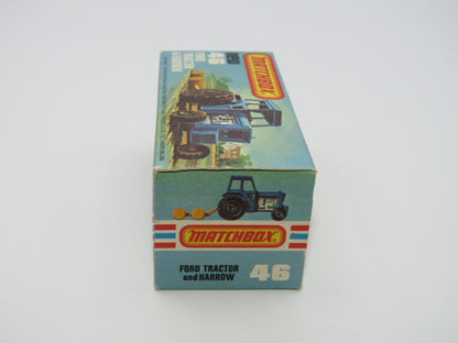 Matchbox Superfast 46C Ford Tractor Black Mixed Hubs Light Yellow Interior