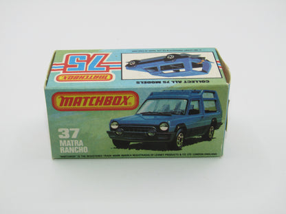 Matchbox Superfast 37E Matra Rancho Blue SURF RESCUE, Narrow Wheels