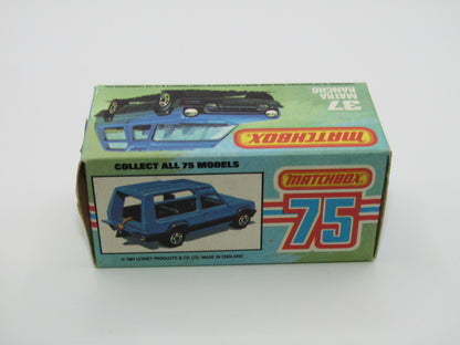 Matchbox Superfast 37E Matra Rancho Blue SURF RESCUE, Narrow Wheels