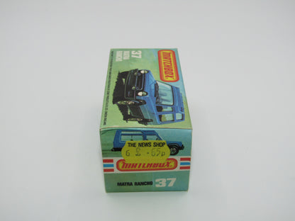 Matchbox Superfast 37E Matra Rancho Blue SURF RESCUE, Narrow Wheels