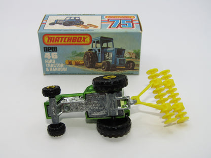 Matchbox Superfast 46C Ford Tractor Metallic Green FORD on Front