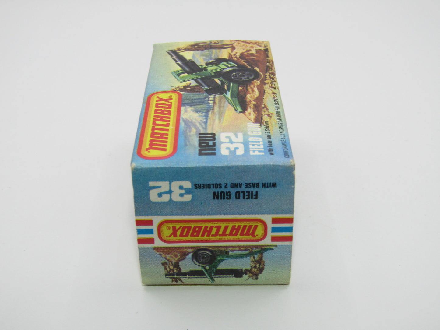 Matchbox Superfast 32C Field Gun Olive Green 5 Arch Wheels