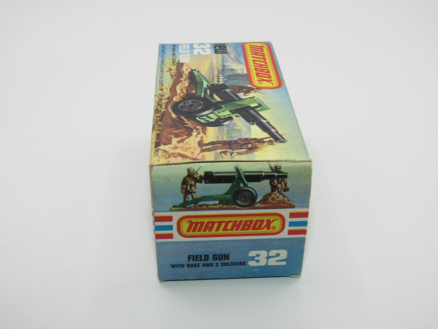 Matchbox Superfast 32C Field Gun Olive Green 5 Arch Wheels