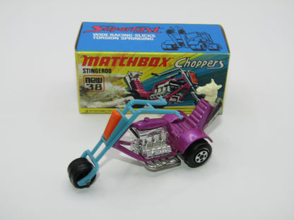 Matchbox Superfast 38B Stingeroo BLUE Handlebars