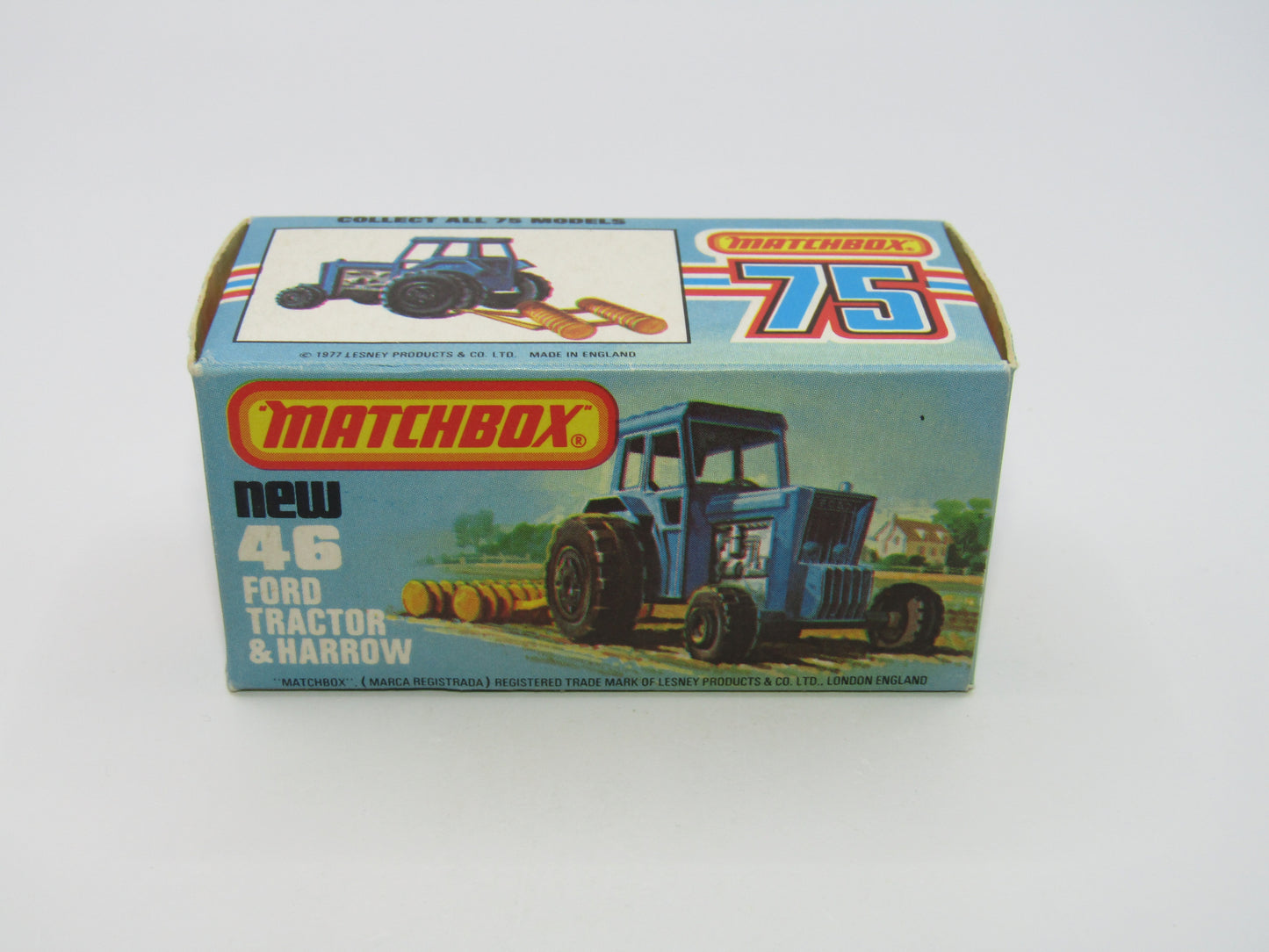 Matchbox Superfast 46C Ford Tractor Metallic LIME GREEN FORD on Front
