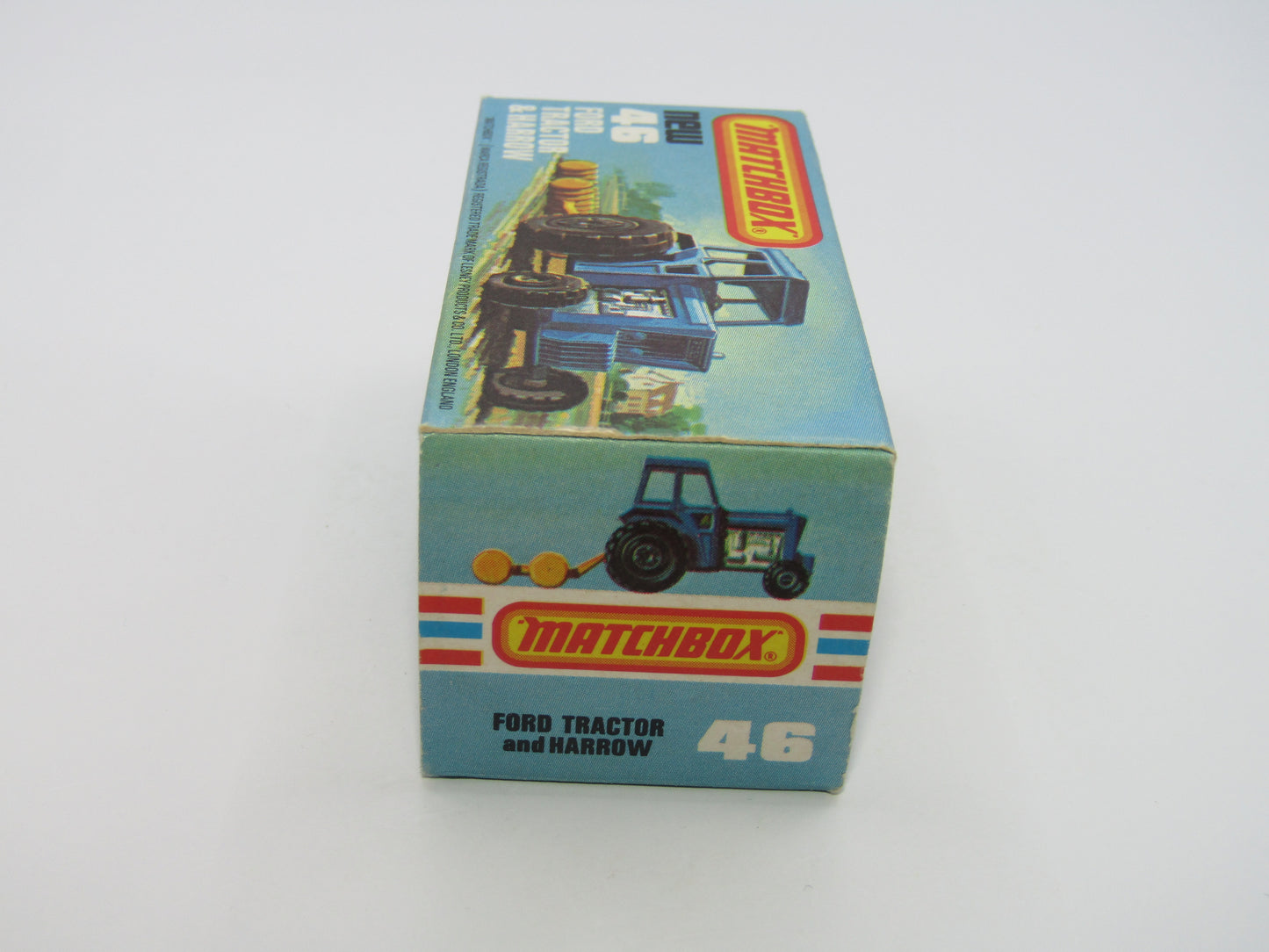 Matchbox Superfast 46C Ford Tractor Metallic LIME GREEN FORD on Front