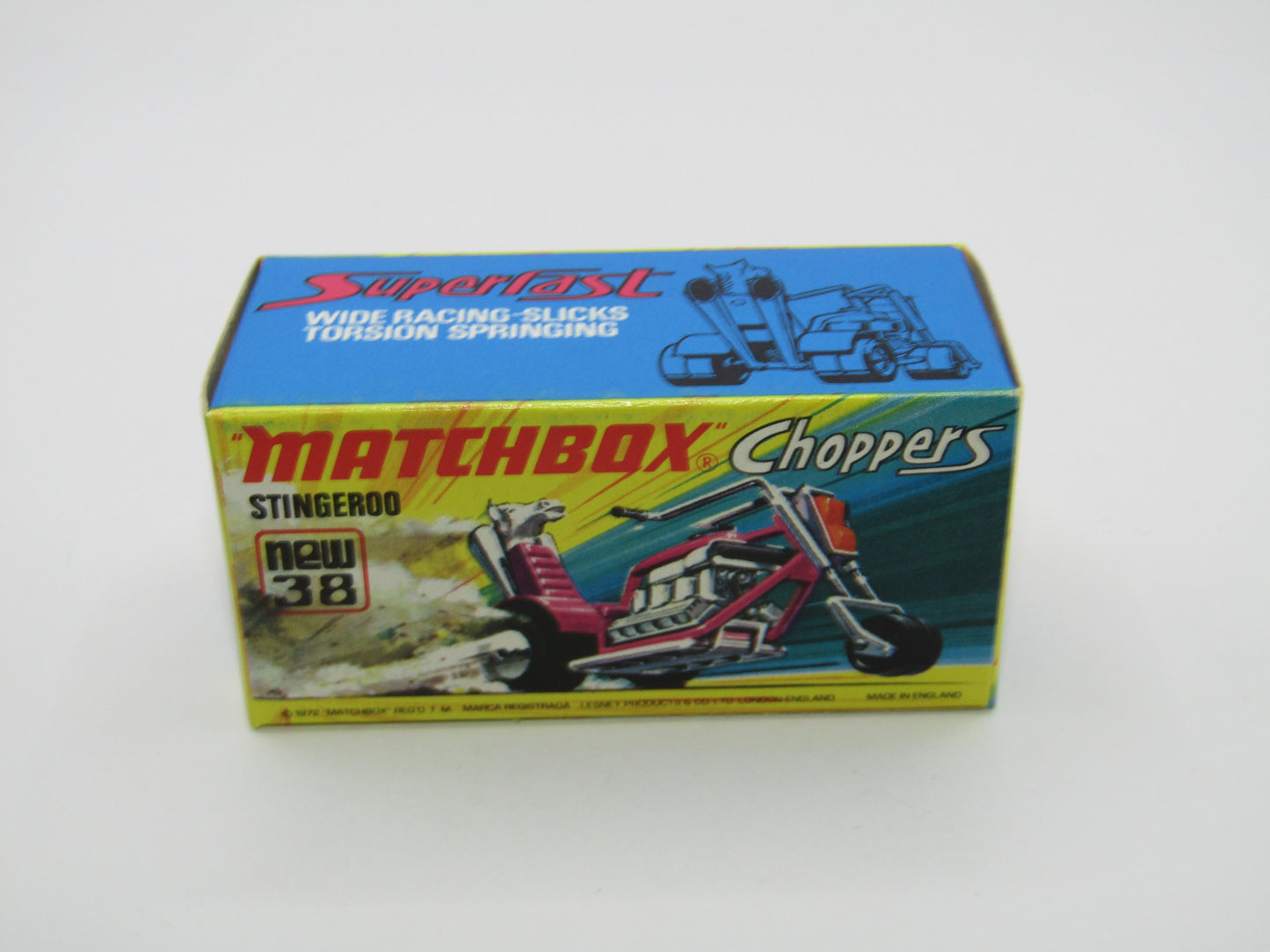 Matchbox Superfast 38B Stingeroo BLUE Handlebars