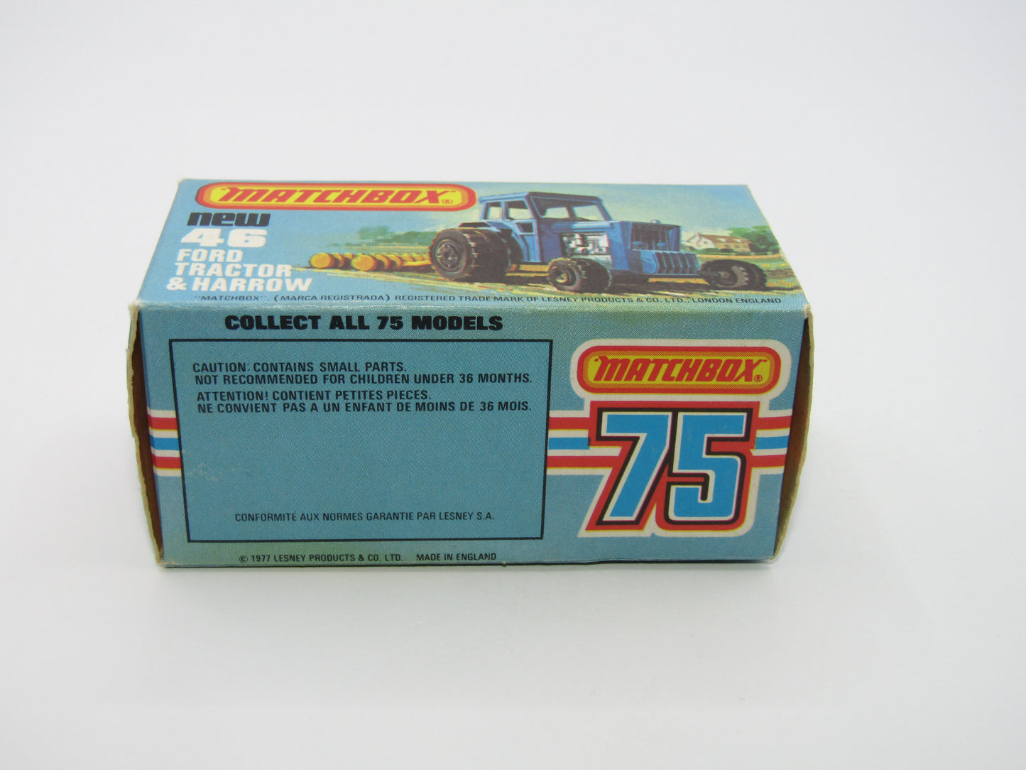 Matchbox Superfast 46C Ford Tractor Metallic LIME GREEN FORD on Front