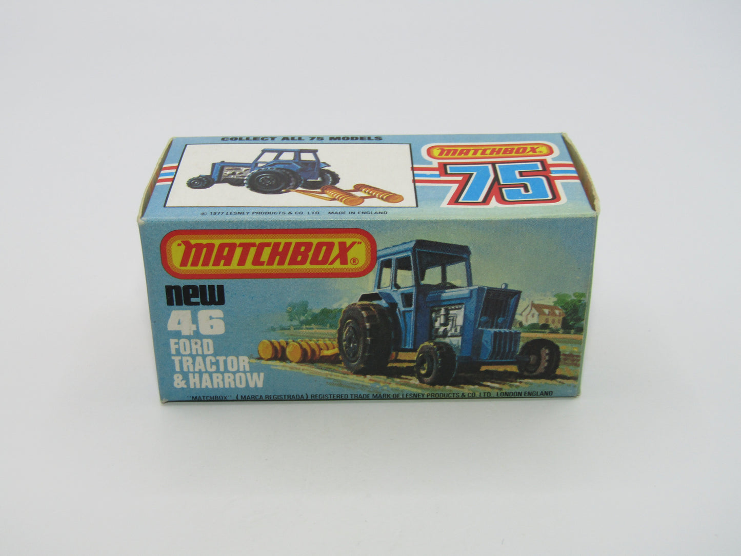 Matchbox Superfast 46C Ford Tractor Metallic Green Yellow Hubs