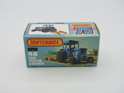 Matchbox Superfast 46C Ford Tractor Metallic Green Yellow Hubs