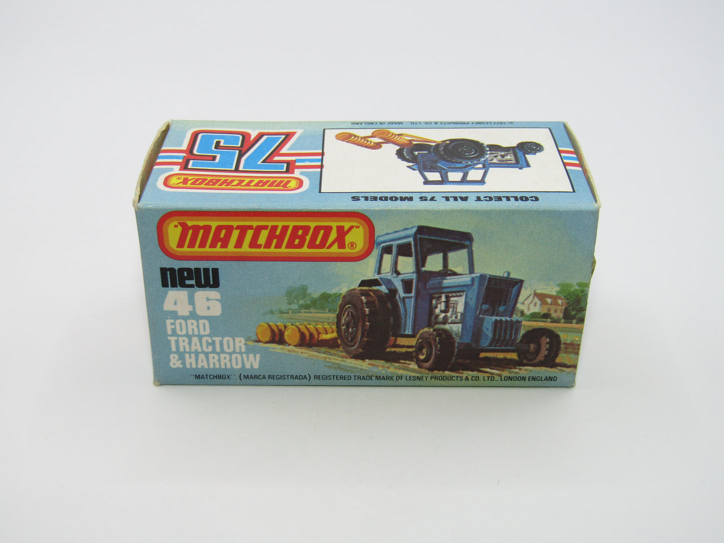 Matchbox Superfast 46C Ford Tractor Metallic Green Yellow Hubs
