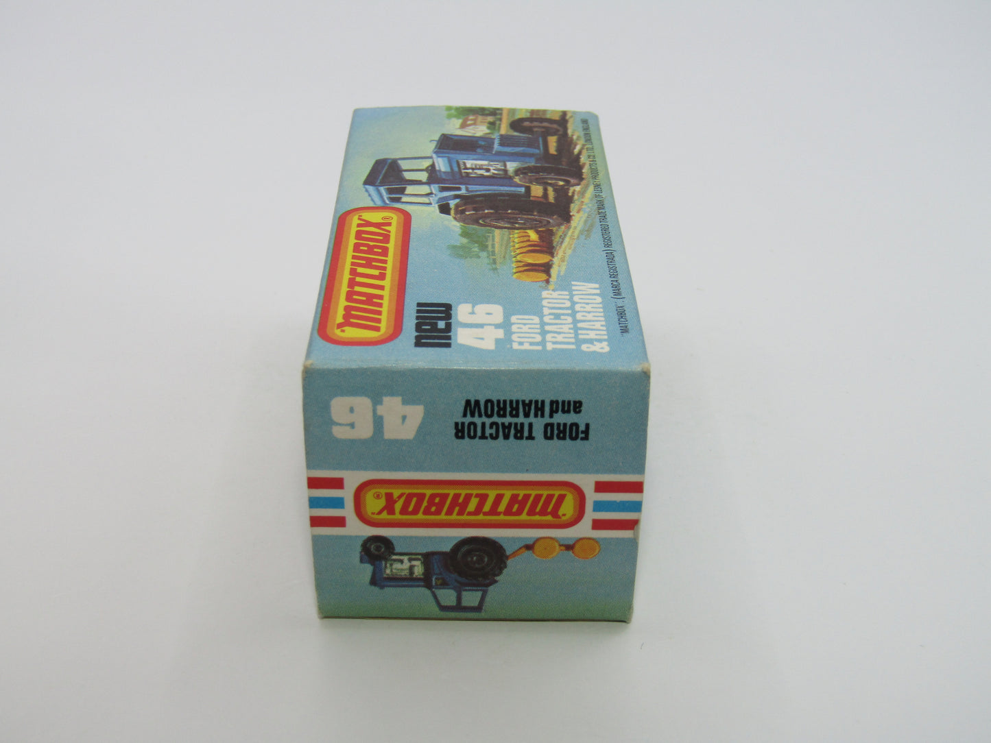 Matchbox Superfast 46C Ford Tractor Metallic Green Yellow Hubs