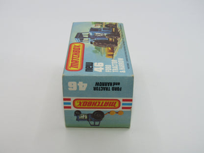 Matchbox Superfast 46C Ford Tractor Metallic Green Yellow Hubs