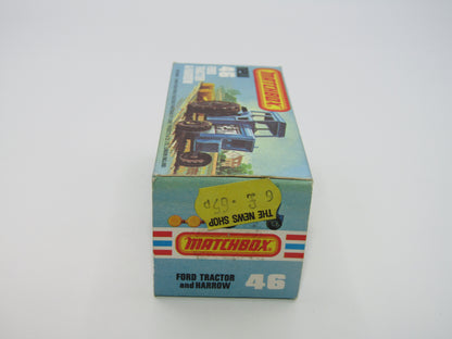 Matchbox Superfast 46C Ford Tractor Metallic Green Yellow Hubs